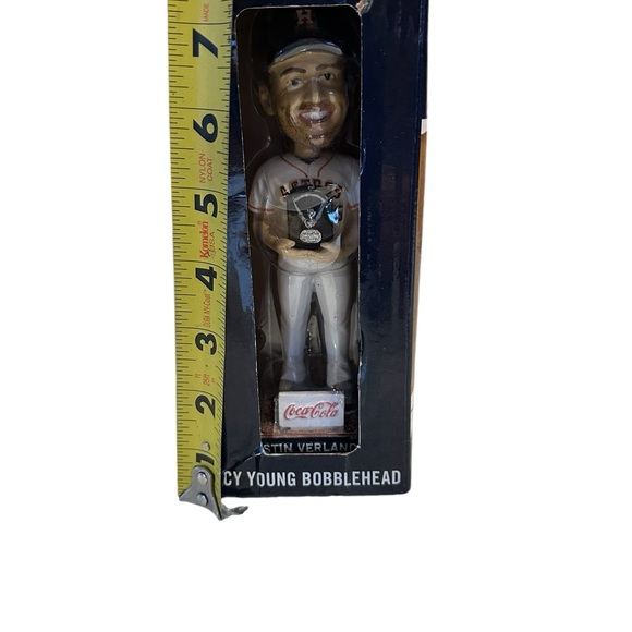 Justin Verlander Houston Astros 2019 AL Champions X Cy Young Award Bobblehead - Picture 7 of 8